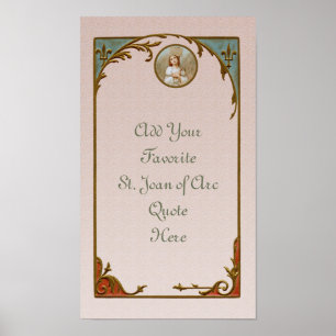 St. Joan of Arc Burning at the Stake (BF 01) Poster