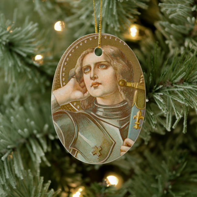 St. Joan of Arc (JM 28) Keramik Ornament (Baum)