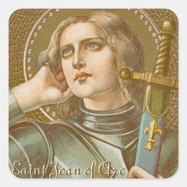 St. Joan of Arc (JM 28) Quadratischer Aufkleber (Vorderseite)