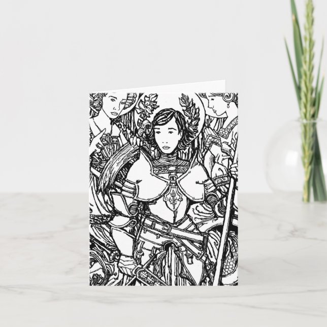 St. Joan of Arc Notecard Karte (Vorderseite)
