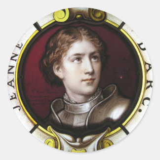 St. Joan of Arc Runder Aufkleber