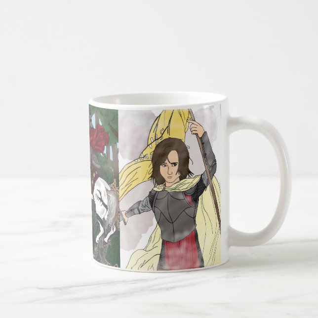 St. Joan of Arc, St. Michael, St. George  Kaffeetasse (Rechts)