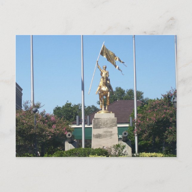 St. Joan of Arc Statue Postkarte (Vorderseite)