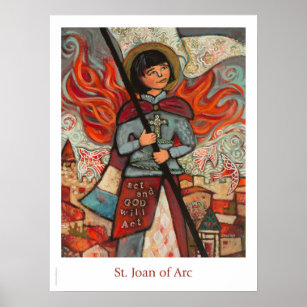 St. Joan von Arc Katholic Classroom-Plakat Poster