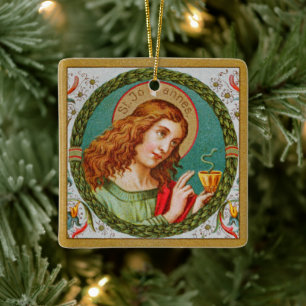 St. Johannes der Evangelist (JMAS 06) Keramikornament