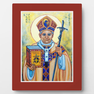 St. Johannes Paul der Große (Papst JP2) Icon Plaqu Fotoplatte