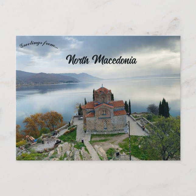 St John at Kaneo in Ohrid North Macedonia Postkarte (Vorderseite)