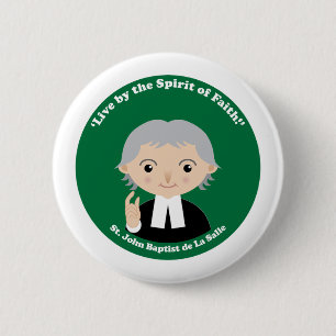 St. John Baptist de La Salle Button