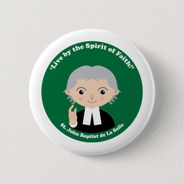 St. John Baptist de La Salle Button (Vorderseite)