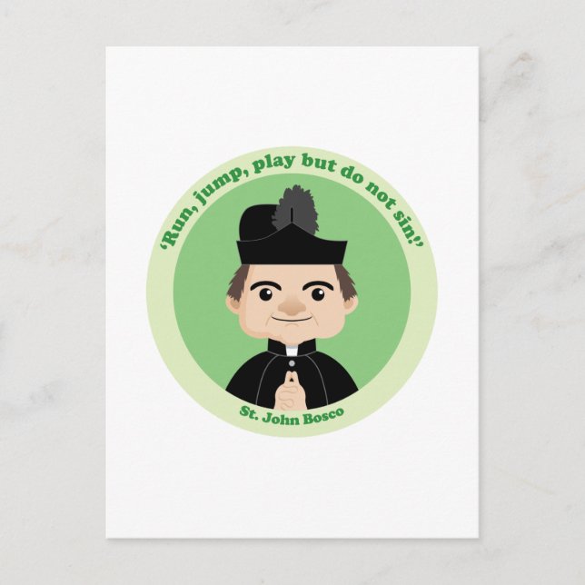 St. John Bosco Postkarte (Vorderseite)