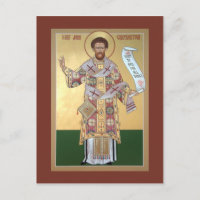 St. John Chrysostom Prayer Card