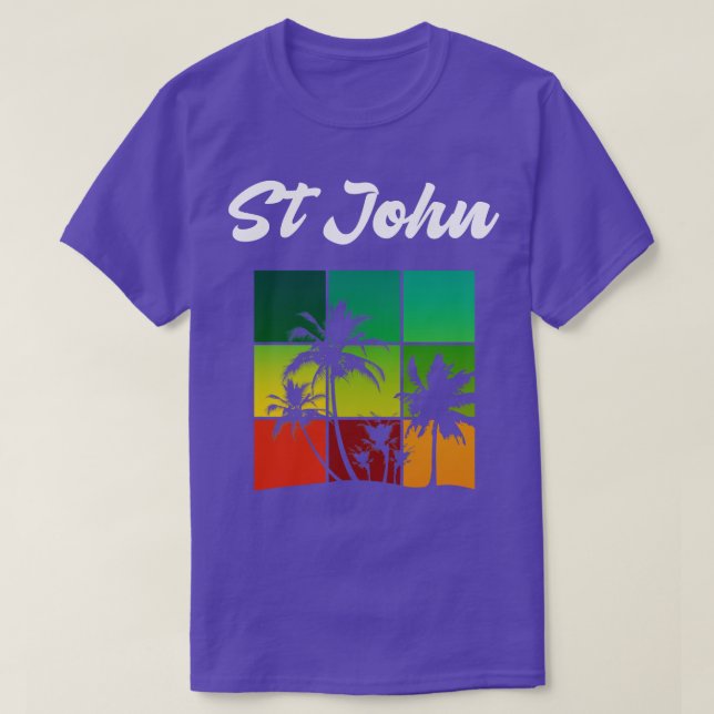 St John Cool Jungfrau Islands Vacation Souvenir T-Shirt (Design vorne)