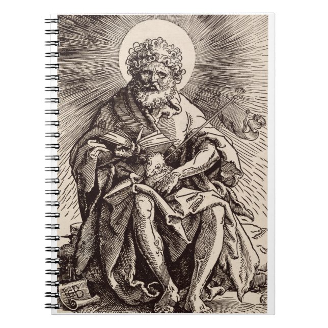 St. John der Täufer Holt das Lamm Notizblock (Vorderseite)