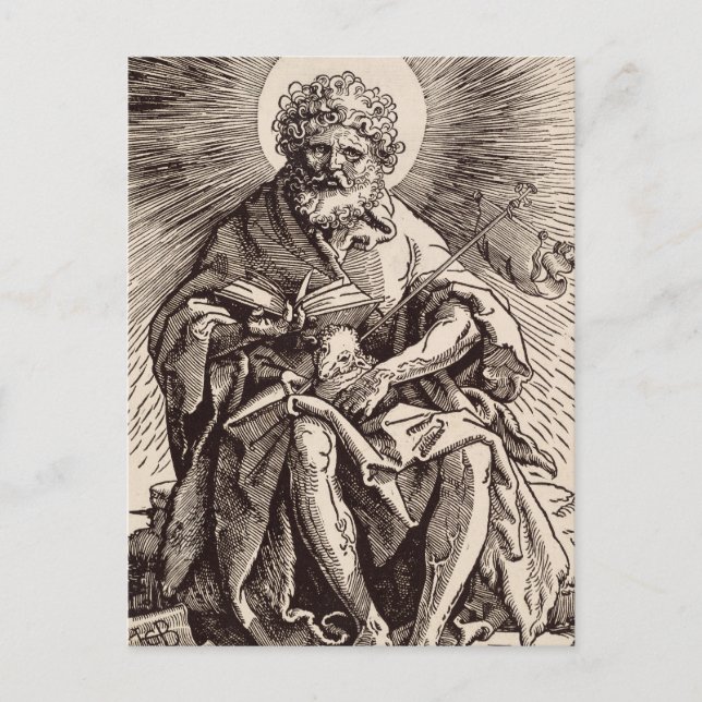St. John der Täufer Holt das Lamm Postkarte (Vorderseite)