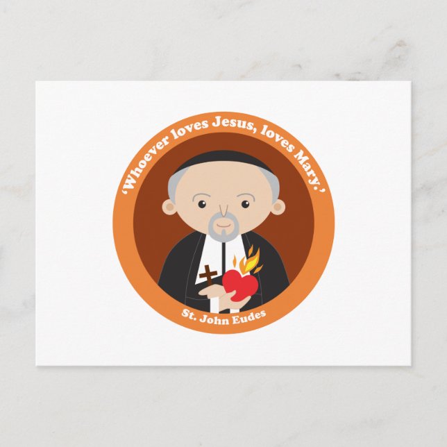 St. John Eudes Postkarte (Vorderseite)