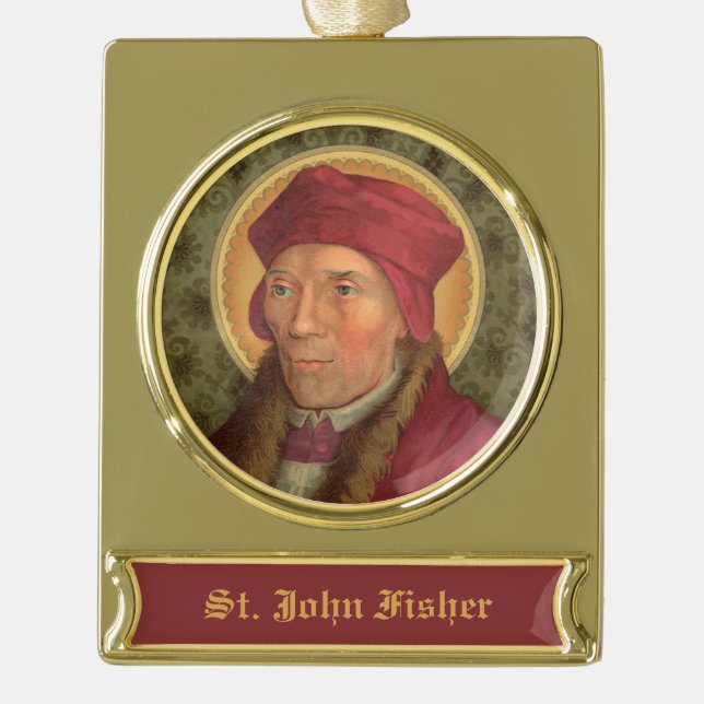 St. John Fisher (SAU 025) Banner-Ornament Gold (Vorderseite)