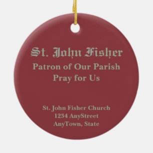 St. John Fisher (SAU 025) Circular Keramikornament