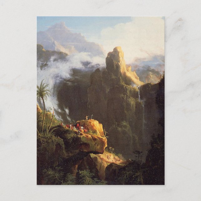 St. John in the Wilderness von Thomas Cole Postcar Postkarte (Vorderseite)