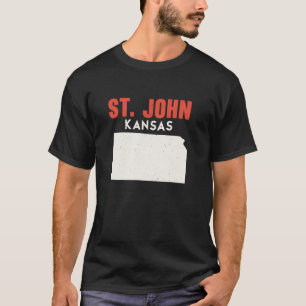 St John Kansas USA Staat America Travel Kansan T-Shirt