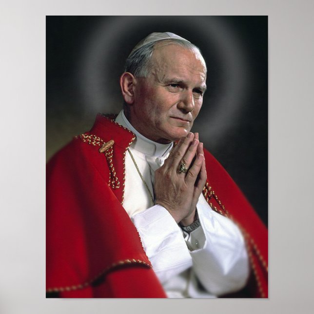 ST JOHN PAUL BEI PRAYER POSTER (Vorne)