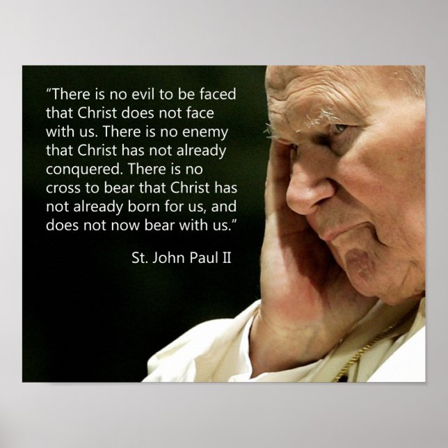 St. John Paul II Quotes Poster (Vorne)