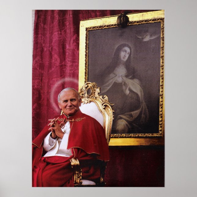 ST JOHN PAUL II UND MADONNA. POSTER (Vorne)