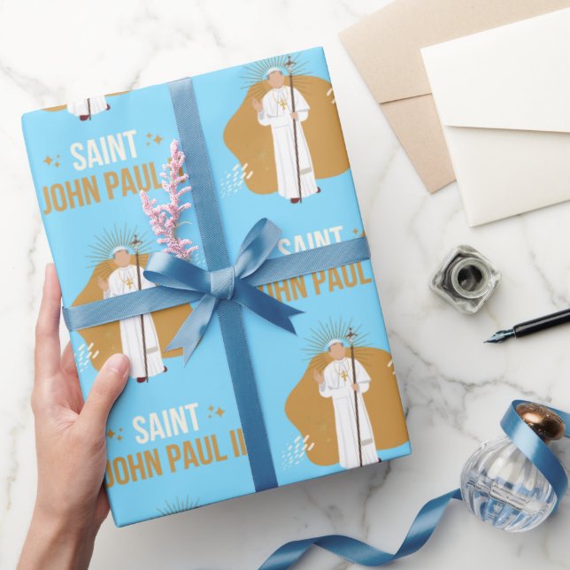 St. John Paul II Wrapping Paper Geschenkpapier (Schenken)