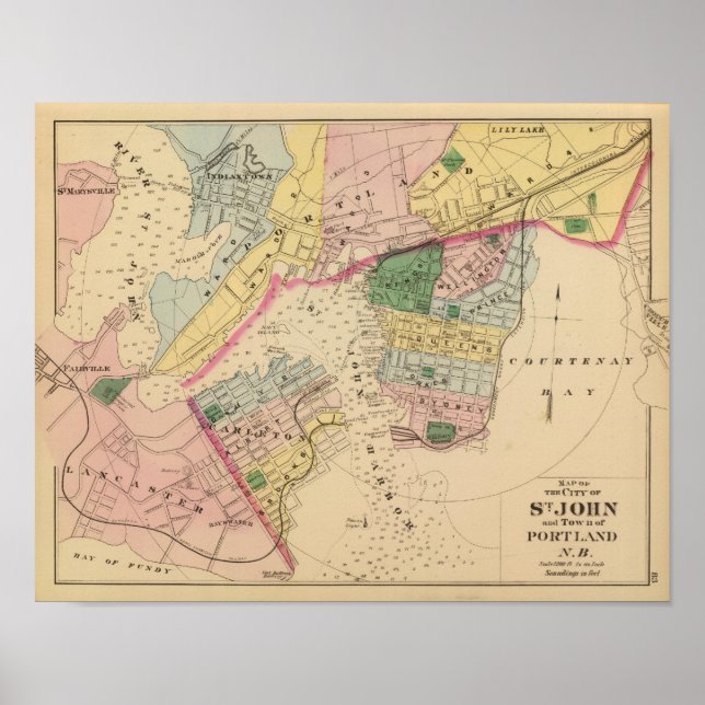 St. John, Portland, NB Poster (Vorne)