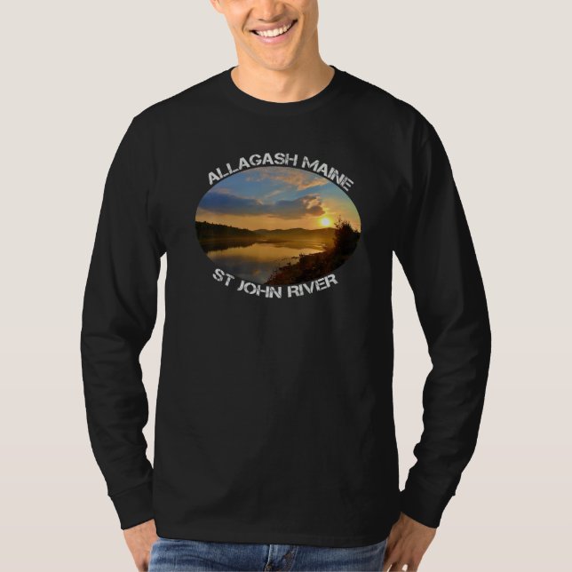 St John River Allagash Maine Sunrise Premium T-Shirt (Vorderseite)