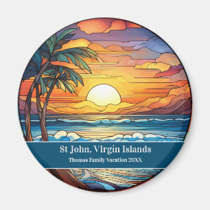 St John Strandurlaub Magnet