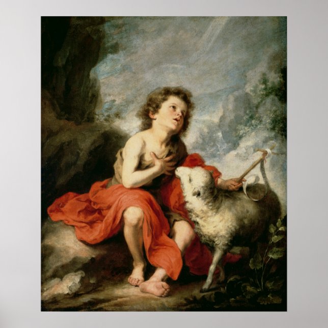 St. John the Baptist as a Child, c.1665 Poster (Vorne)