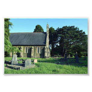St John the Baptist Kirche, Rogerstone Fotodruck