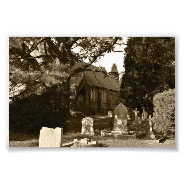 St John the Baptist Kirche, Rogerstone Fotodruck (Vorne)