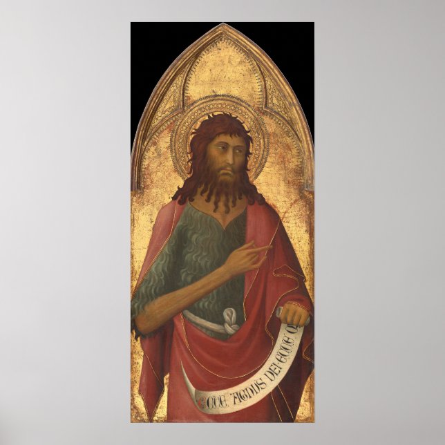 St. John the Baptist - Lippo Memmi Fine Art Poster (Vorne)