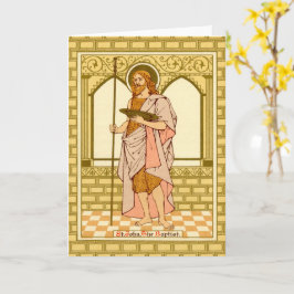 St. John the Baptist (RLS 06) Leere Grußkarte Karte