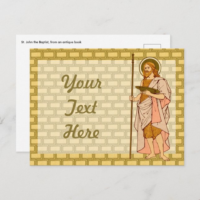 St. John the Baptist (RLS 06) Postkarte (Vorne/Hinten)