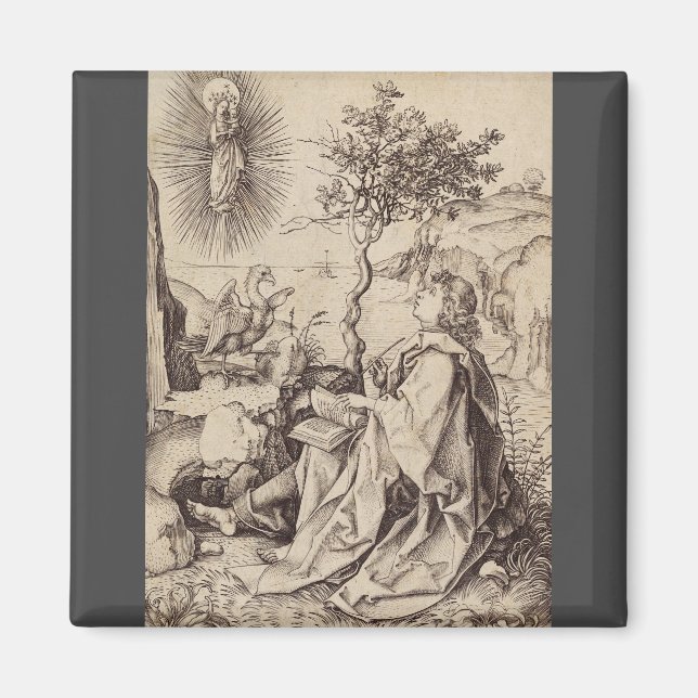 St John the Evangelist on Patmos Magnet (Vorne)