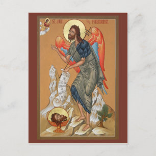 St. John the Forerunnner Prayer Card Postkarte