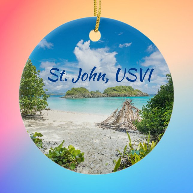 St. John U S Jungfrau Islands Beach Foto Keramik Ornament (Von Creator hochgeladen)