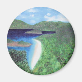 St. John, US Jungfrau Islands Beach View Magnet