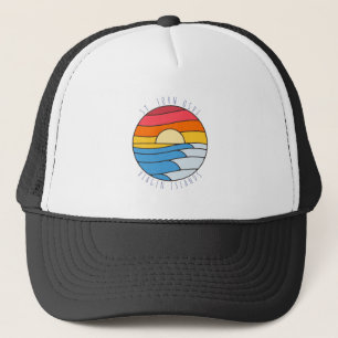 St. John USVI Vintag Beach Sunset Truckerkappe