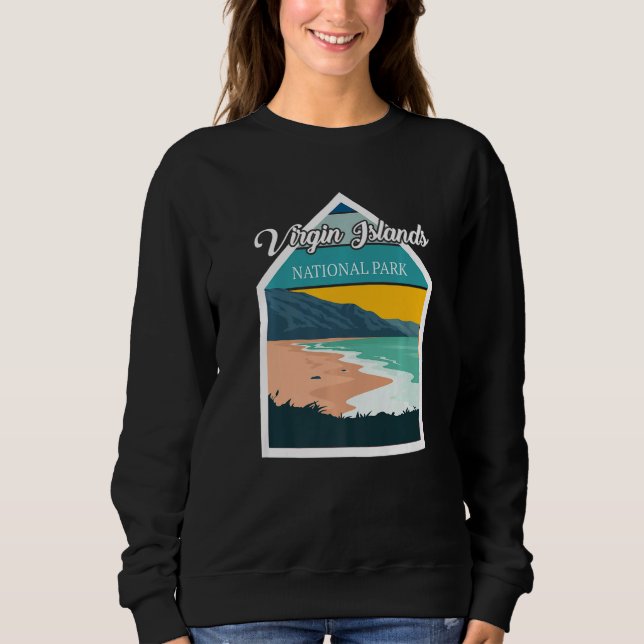 St. John Virgin Islands National Park Souvenir Whi Sweatshirt (Vorderseite)
