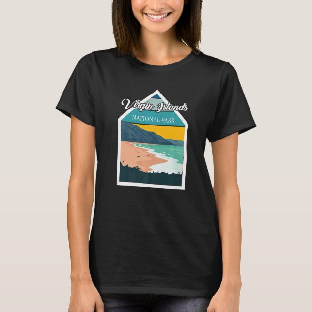 St. John Virgin Islands National Park Souvenir Whi T-Shirt (Vorderseite)