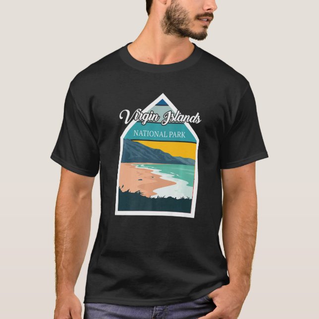 St. John Virgin Islands National Park Souvenir Whi T-Shirt (Vorderseite)