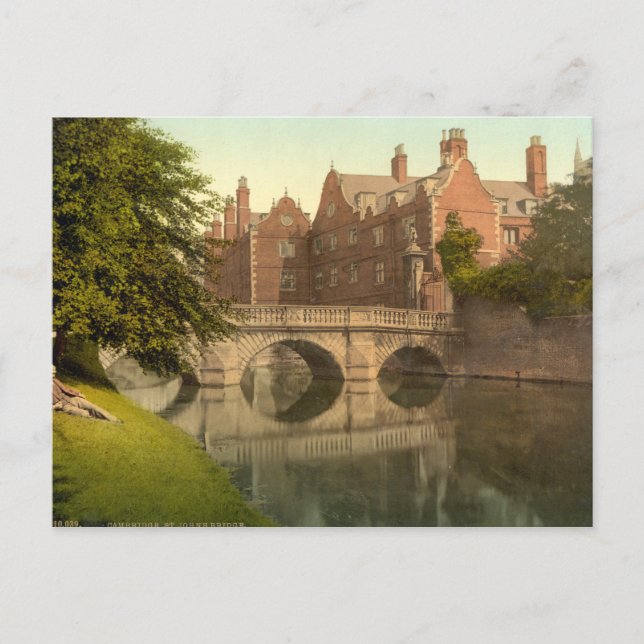 St John's Bridge, Cambridge, England Postkarte (Vorderseite)