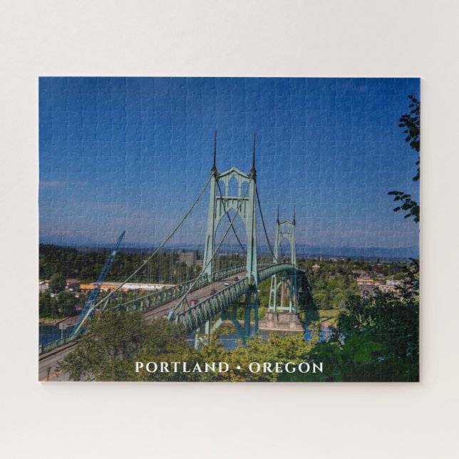 St Johns Bridge | Portland Oregon Puzzle (Horizontal)