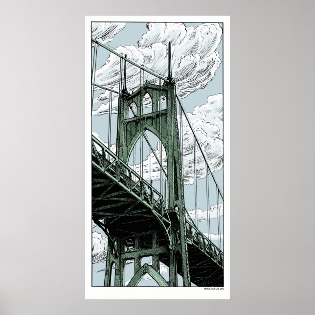 St Johns Bridge Poster (Vorne)