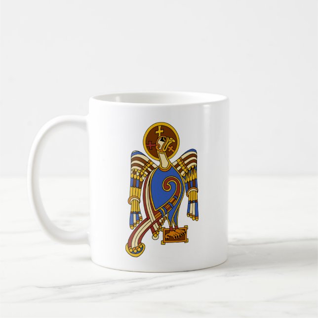 St. John's Eagle Celtic Knot Irish Medieval Art Kaffeetasse (Links)