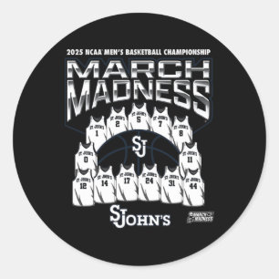 St. John's March Madness 2025 Herren Sketll Nil  Runder Aufkleber