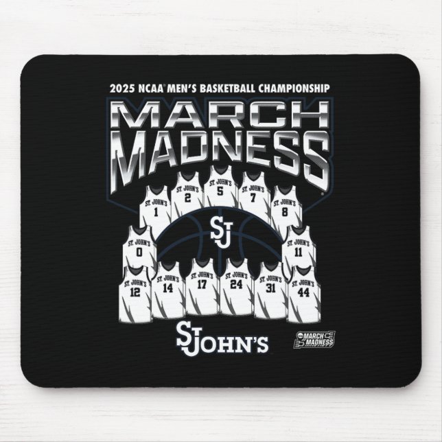 St. John's March Madness 2025 Männer Sketll Nil  Mousepad (Vorne)